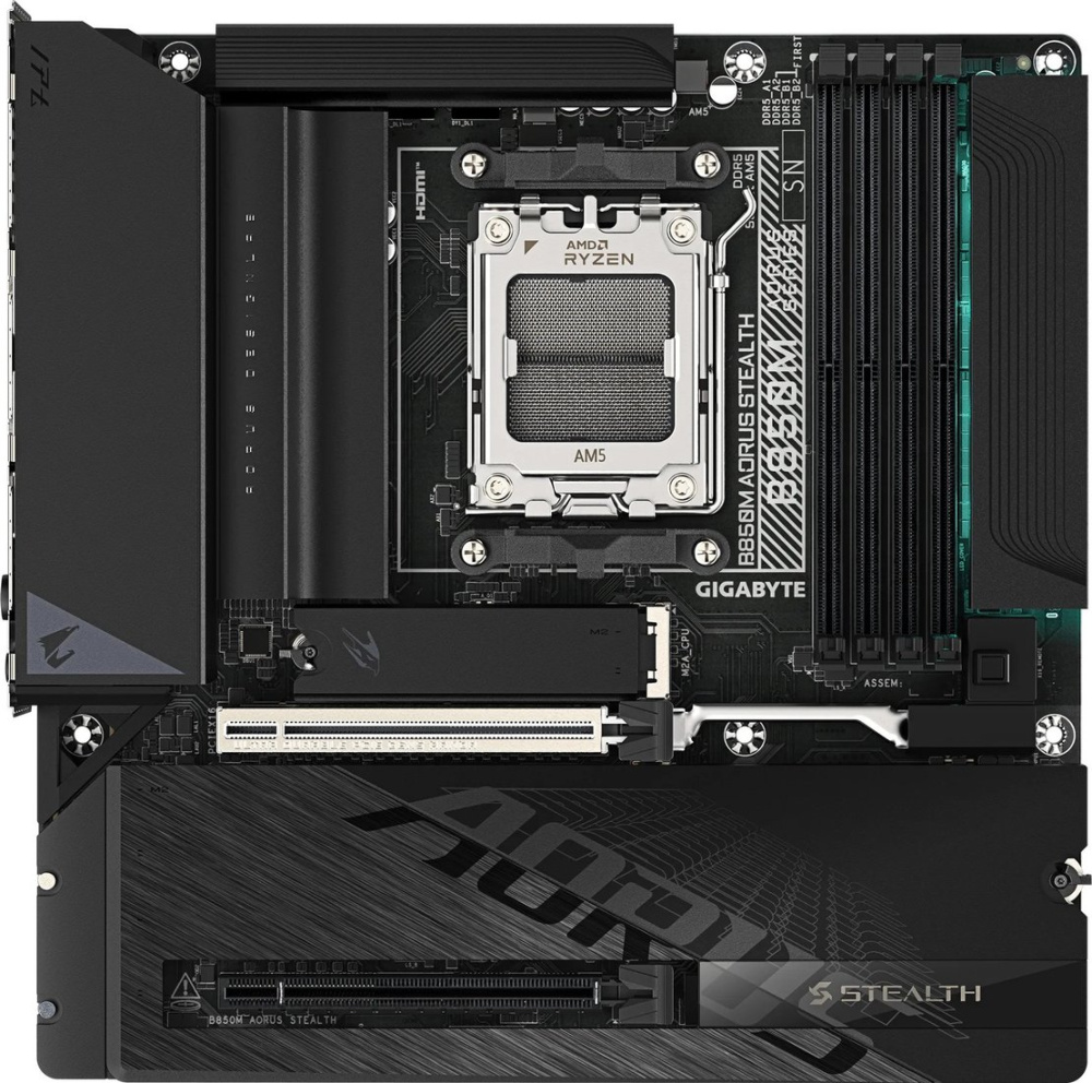 Материнская плата Gigabyte B850M Aorus Stealth (rev. 1.0)