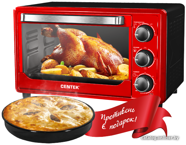 Мини-печь CENTEK CT-1537-30 (красный)
