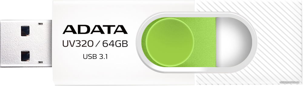 USB Flash A-Data UV320 64GB (белый/зеленый)