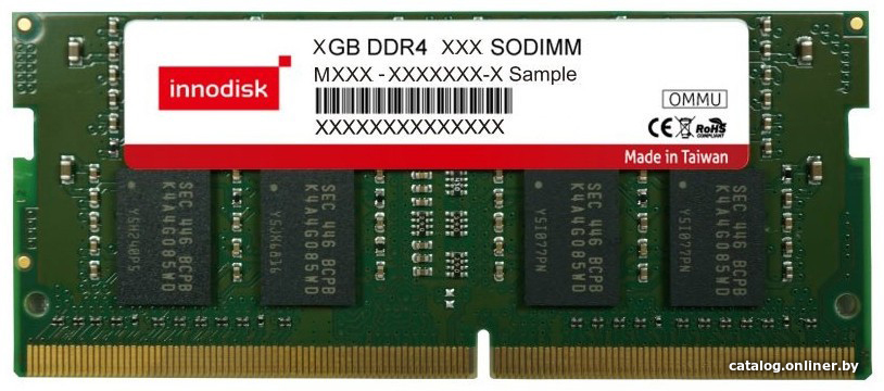 Оперативная память Innodisk 8ГБ DDR4 SODIMM 2400МГц M4S0-8GSSO5SJ