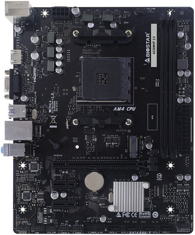 Материнская плата BIOSTAR A520MHP 2.0 Ver. 6.0