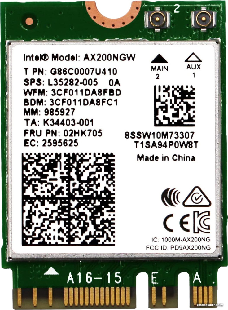 Wi-Fi/Bluetooth адаптер Intel AX200NGW