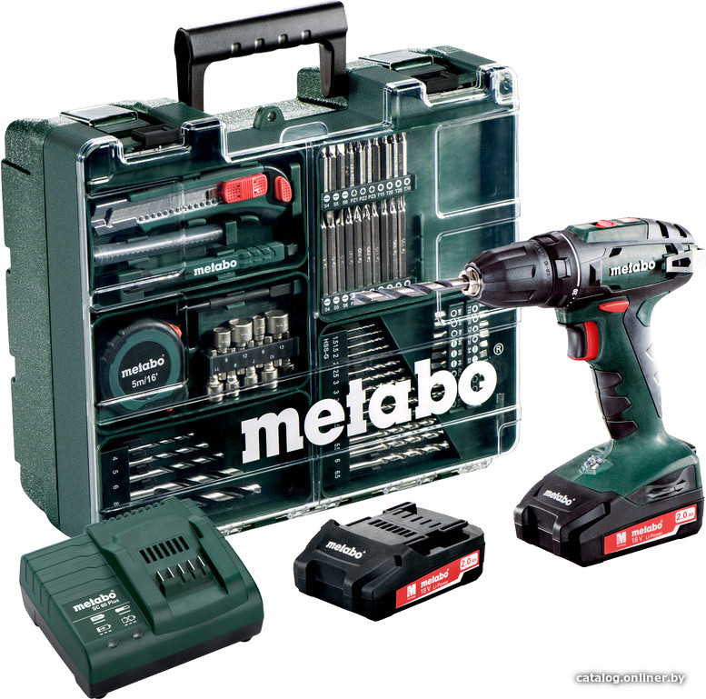 Дрель-шуруповерт Metabo BS 18 Set 602207880 (с 2-мя АКБ)