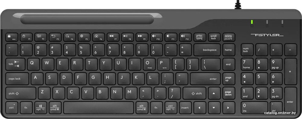 Клавиатура A4Tech Fstyler FK25 (черный/серый)