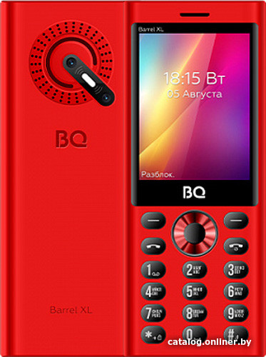 Кнопочный телефон BQ BQ-2832 Barrel XL (красный)