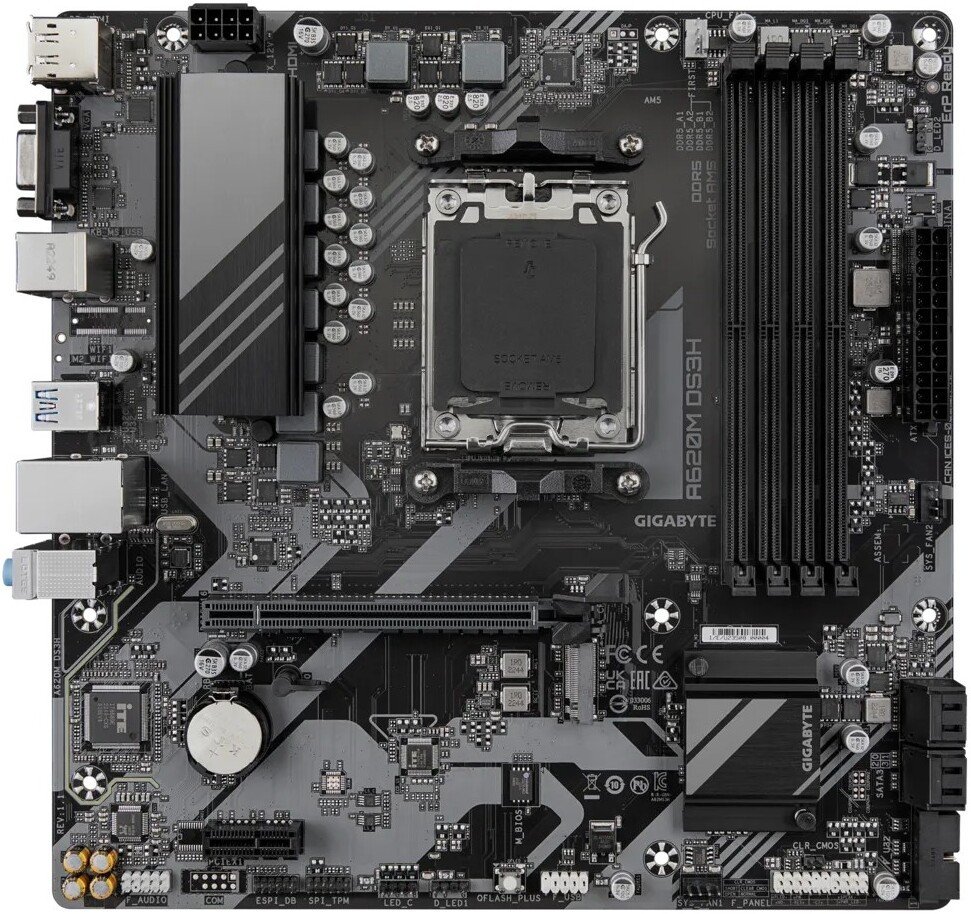 Материнская плата Gigabyte A620M DS3H (rev. 1.1)