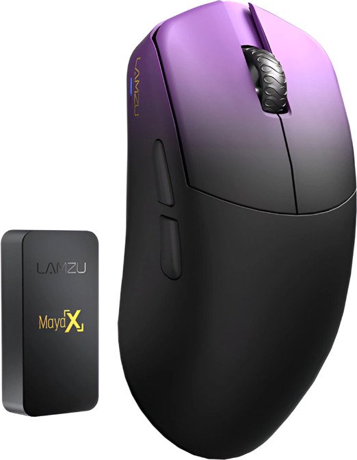 Игровая мышь Lamzu Maya X (черный/фиолетовый)