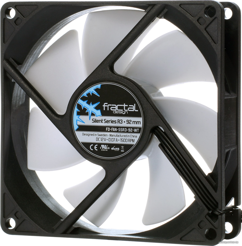 Вентилятор для корпуса Fractal Design Silent R3 92мм FD-FAN-SSR3-92-WT