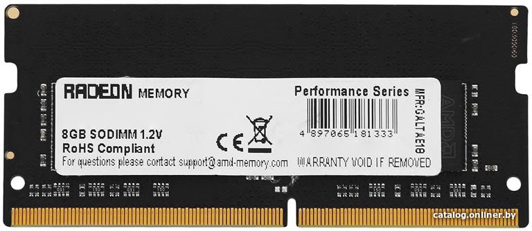 Оперативная память AMD Radeon R9 Gamer Series 4GB DDR4 SODIMM PC4-24000 R944G3000S1S-U