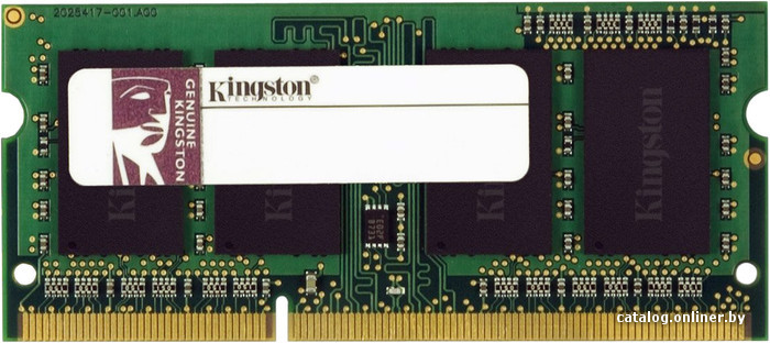 Kingston ValueRAM 2GB DDR3 SO-DIMM PC3-12800 (KVR16LS11S6/2)