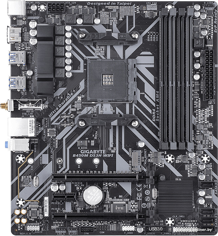 Материнская плата Gigabyte B450M DS3H WiFi (rev. 1.x)