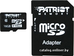 microSDHC (Class 10) 16 Гб + адаптер (PSF16GMCSDHC10)
