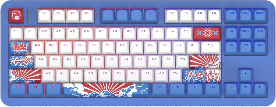 Клавиатура Red Square Alumix TKL Classic Pakuru (белый, g3ms Aquamarine)