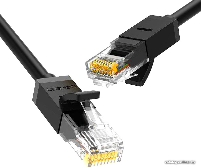 Кабель Ugreen NW102 20161 RJ45 - RJ45 (3 м, черный)