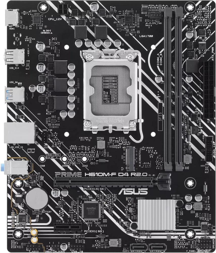 Материнская плата ASUS Prime H610M-F D4 R2.0