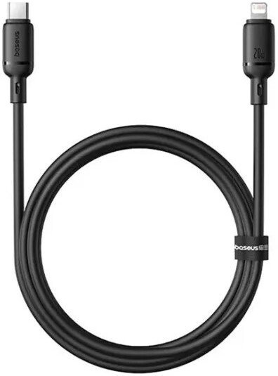 Кабель Baseus Silky Series Fast Charging Cable USB Type-C - Lightning (1 м, черный)
