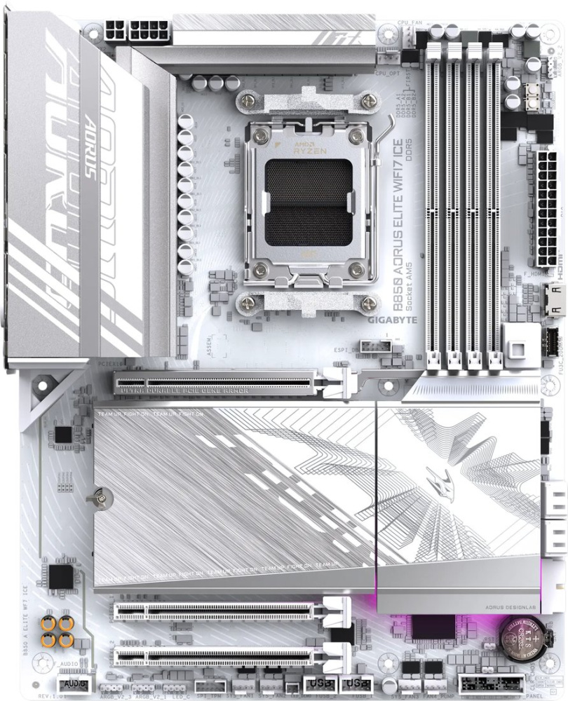 Материнская плата Gigabyte B850 Aorus Elite WiFi7 Ice (rev. 1.0)