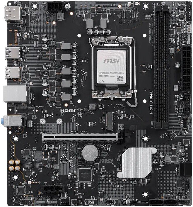 Материнская плата MSI Pro H810M-E
