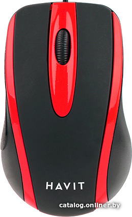 Мышь Havit HV-MS753 (черный/красный)