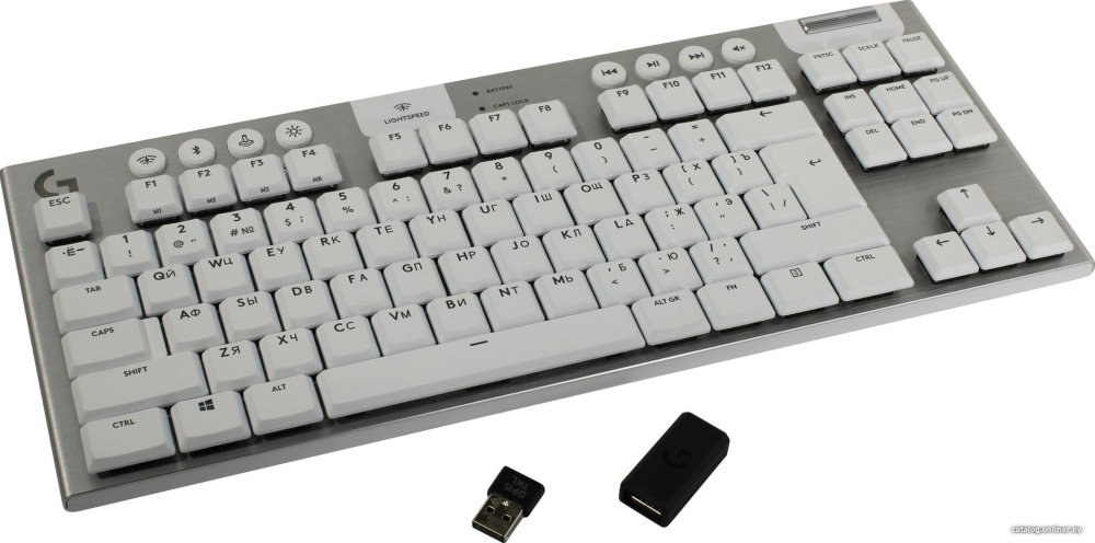 Клавиатура Logitech G915 TKL Lightspeed GL Tactile 920-010117 (серебристый)