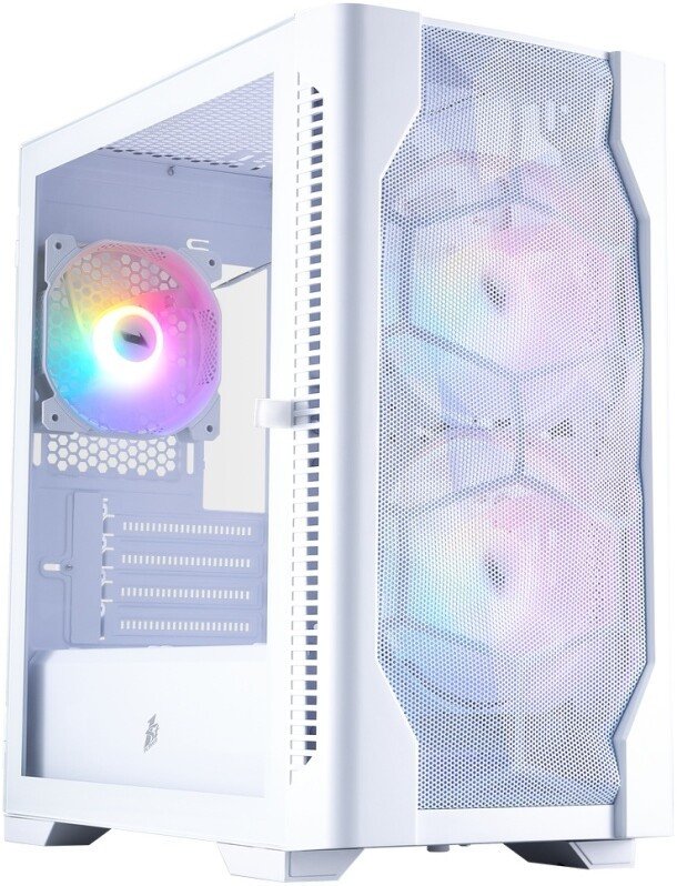 Корпус 1stPlayer D4-M FRGB (белый)