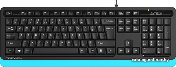 Клавиатура A4Tech Fstyler FKS10 (черный/синий)