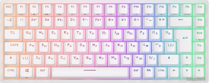RK84 RGB (новый дизайн, белый, RK Red)