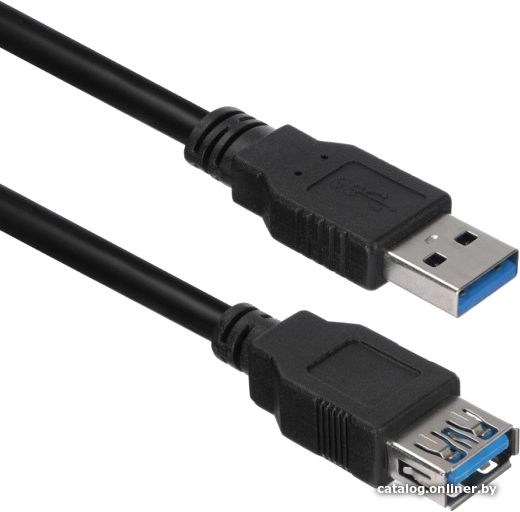 Кабель ACD ACD-U3AAF-20L USB Type-A - USB Type-A (2 м, черный)