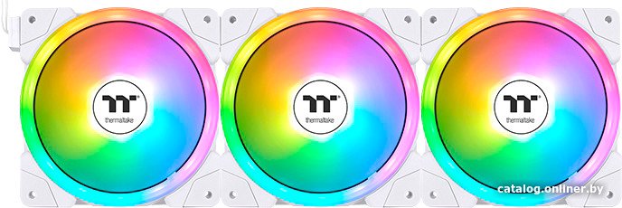 Набор вентиляторов Thermaltake Swafan EX12 ARGB White TT Premium Edition 3-Fan Pack CL-F169-PL12SW-A