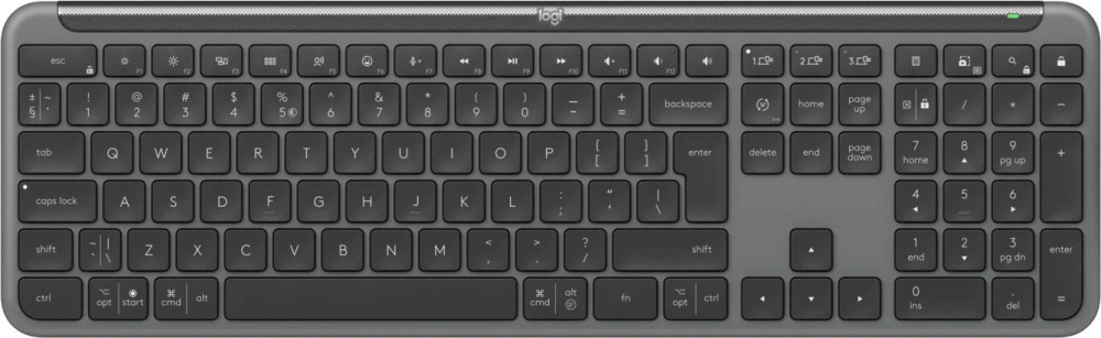 Клавиатура Logitech Signature Slim K950 920-012434 (графитовый, с гравировкой)