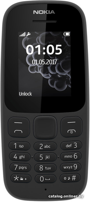 Мобильный телефон Nokia 105 Dual SIM (2017) (черный)