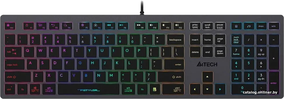 Клавиатура A4Tech Fstyler FX60H (неоновая подсветка)