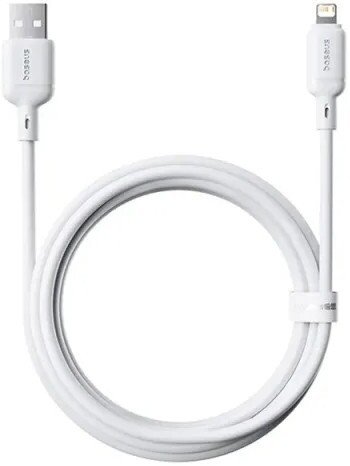 Кабель Baseus Silky Series Fast Charging Cable USB Type-A - Lightning (2 м, белый)