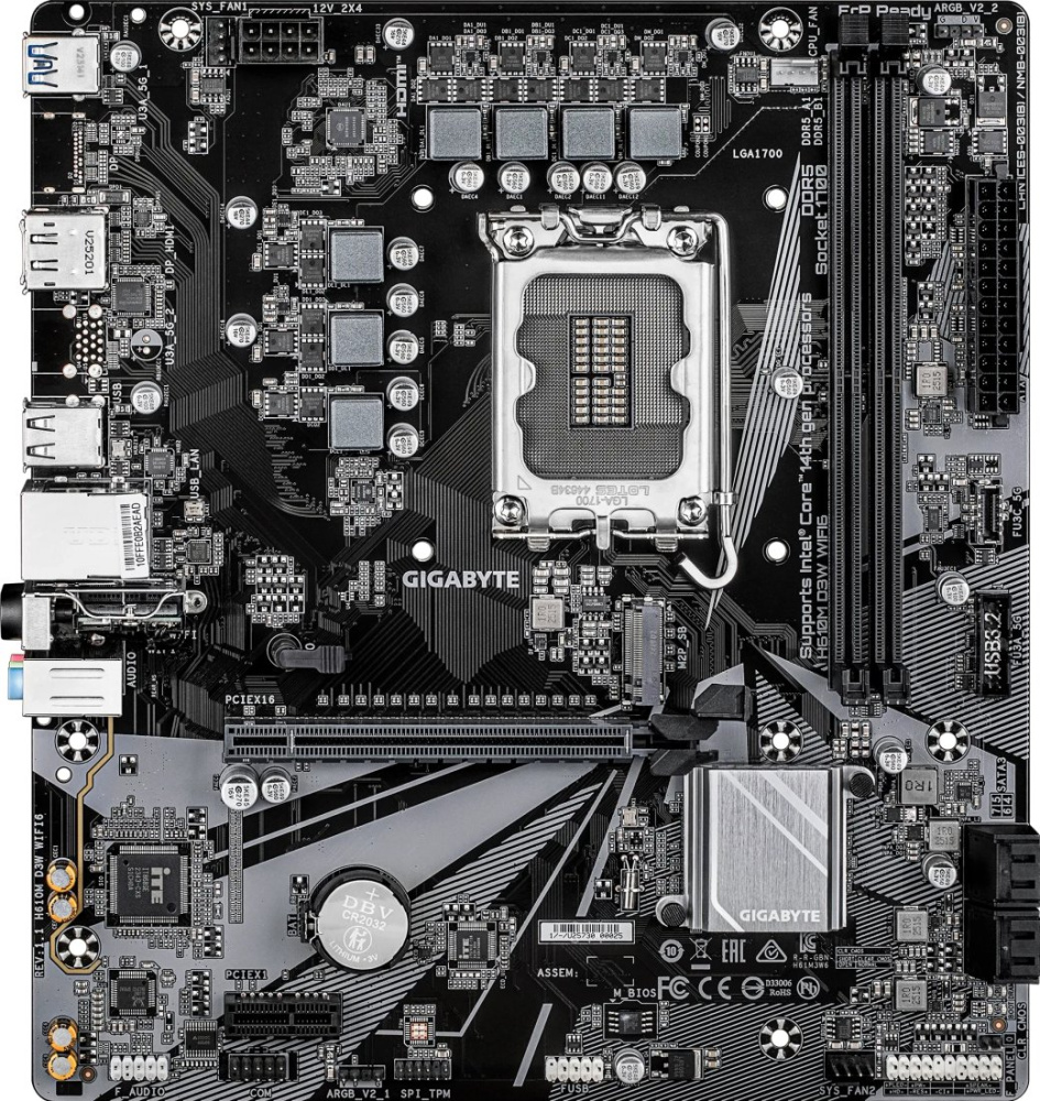 Материнская плата Gigabyte H610M D3W WiFi6 (rev. 1.1)