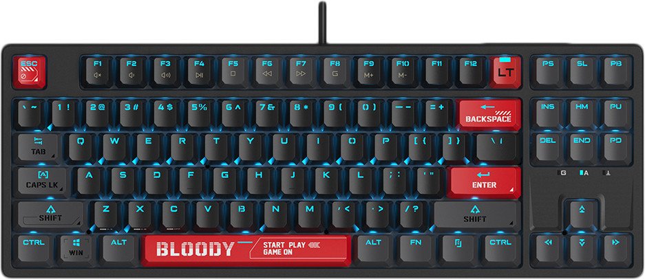 Клавиатура A4Tech Bloody AT87 (черный/красный)