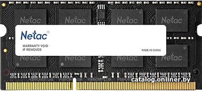 Оперативная память Netac Basic 4GB DDR3 SODIMM PC3-12800 NTBSD3N16SP-04