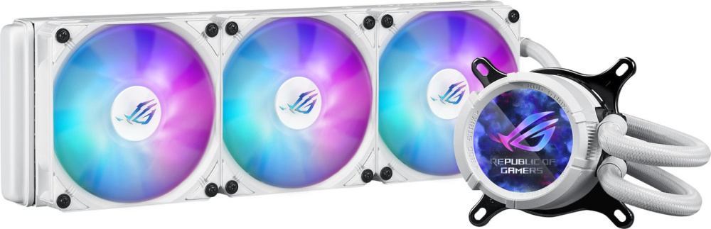 Система жидкостного охлаждения для процессора ASUS ROG Strix LC III 360 ARGB LCD White Edition