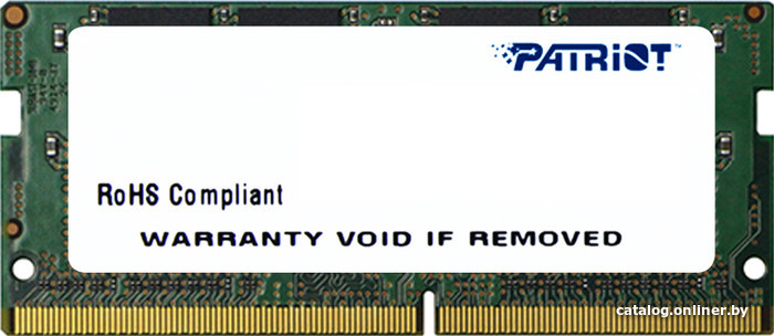 Оперативная память Patriot Signature Line 4GB DDR4 SODIMM PC4-19200 [PSD44G240081S]
