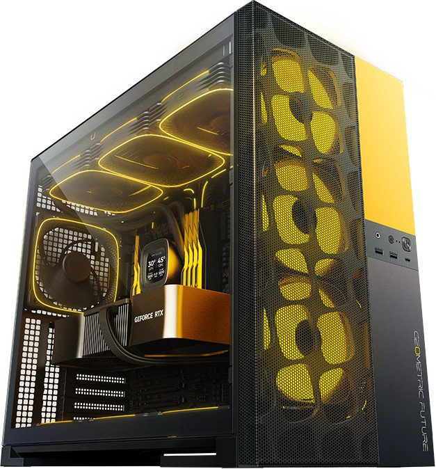 Корпус Geometric Future Model 5 Vent 5FAN (черный/желтый)