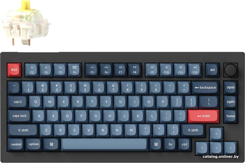 Клавиатура Keychron V1 Max RGB V1M-D4-RU (Gateron Jupiter Banana)