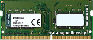 Оперативная память Kingston ValueRam 8GB DDR4 PC4-17000 SO-DIMM [KVR21S15S8/8]