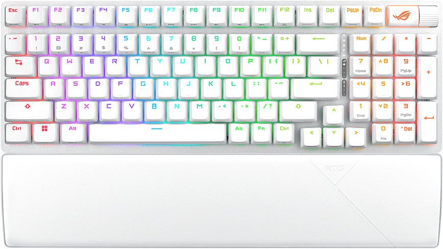 Клавиатура ASUS ROG Strix Scope II 96 Wireless Moonlight White (NX Snow)