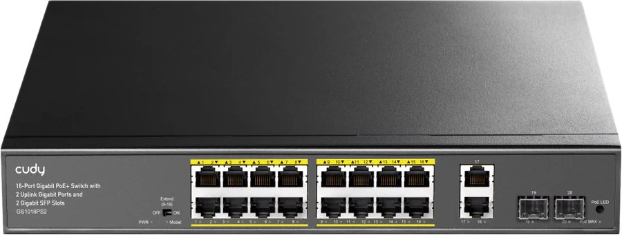 Неуправляемый коммутатор Cudy GS1018PS2 1.0