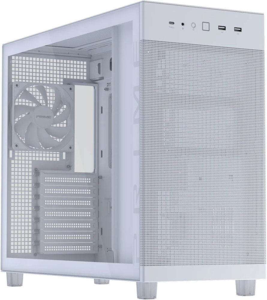 Корпус ASUS Prime AP303 Tempered Glass Panel (белый)