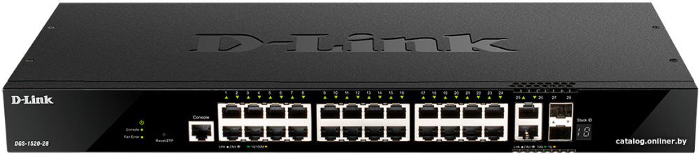 Управляемый коммутатор 3-го уровня D-Link DGS-1520-28/A1A