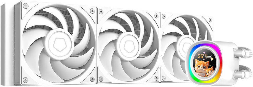 Система жидкостного охлаждения для процессора ID-Cooling FX360 LCD PE White