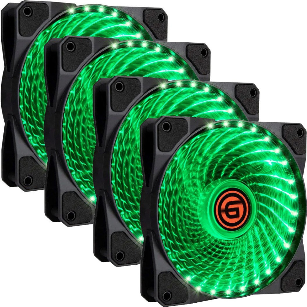 Комплект вентиляторов для корпуса Ginzzu 12LG33 (4 шт.)