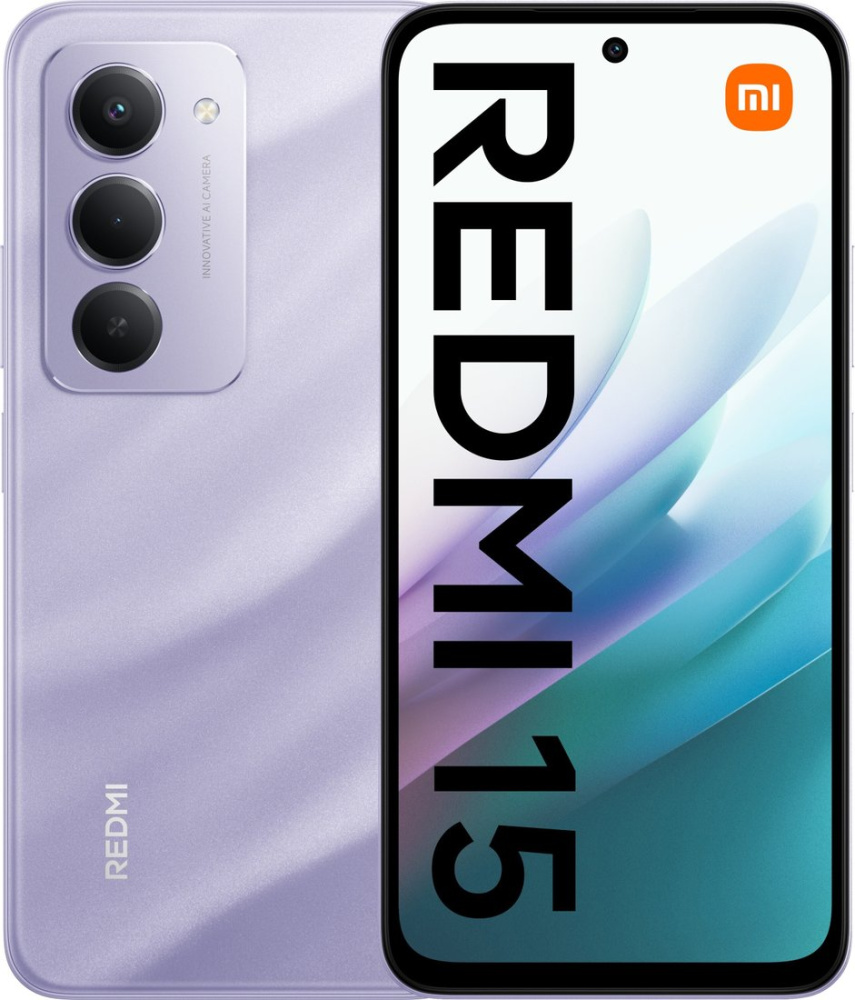 Телефон Xiaomi Redmi 15 4G 8GB/256GB европейская версия (фиолетовый)