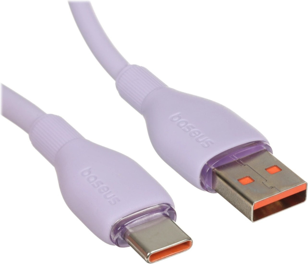 Кабель Baseus Pudding Series Fast Charging Cable 100W USB Type-A - USB Type-C (1.2 м, фиолетовый)