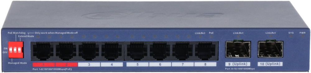 Управляемый коммутатор 2-го уровня Dahua DH-CS4210-8GT-110